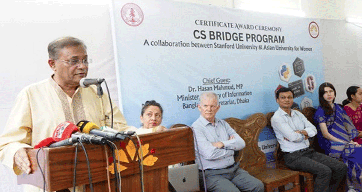 বিদেশি প্রতিনিধিরা কোথাও তত্ত্বাবধায়ক সরকারের কথা বলেনি: তথ্যমন্ত্রী