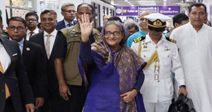 ব্রিকস সম্মেলন শেষে দেশে ফিরেছেন প্রধানমন্ত্রী