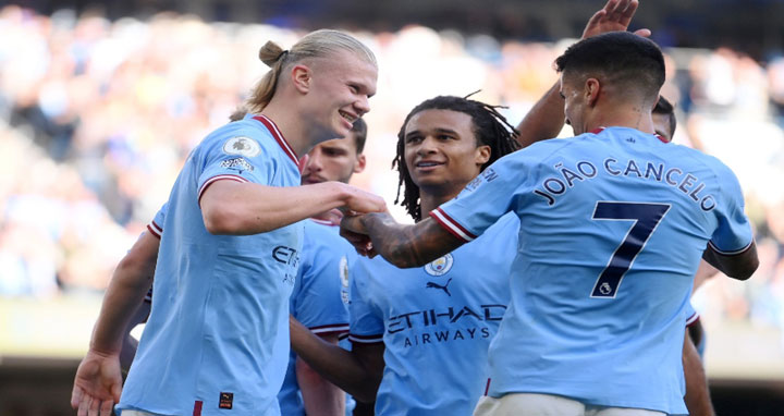 হালান্ডের হ্যাটট্রিকে ম্যানসিটির বড় জয়