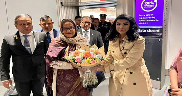 লন্ডনে পৌঁছেছেন প্রধানমন্ত্রী