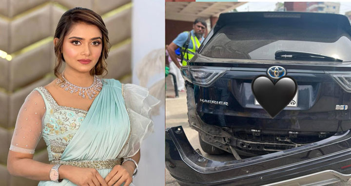 সড়ক দুর্ঘটনায় আহত তানজিন তিশা