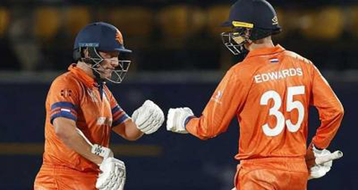 কার্টেল ওভারের ম্যাচে নেদারল্যান্ডসের চ্যালেঞ্জিং স্কোর