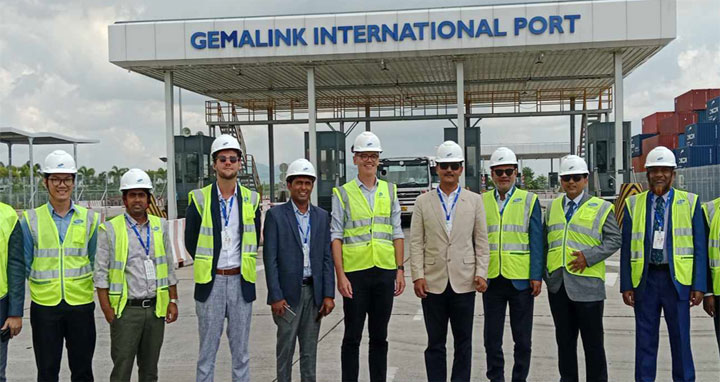 ভিয়েতনামের জেমালিংক বন্দর পরিদর্শন নৌপরিবহন প্রতিমন্ত্রীর
