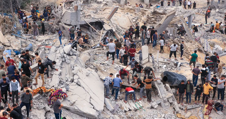 যুদ্ধ শুরুর পর থেকে গাজায় ১৫ হাজার ৫২৩ ফিলিস্তিনি নিহত