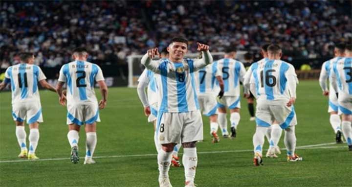 বড় জয় নিয়ে মাঠ ছাড়লো মেসিবিহীন আর্জেন্টিনা