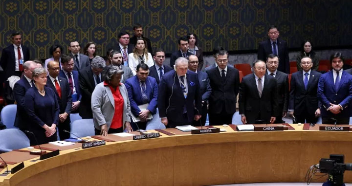 গাজায় যুদ্ধবিরতির আহ্বান জানিয়ে জাতিসংঘে প্রস্তাব পাস