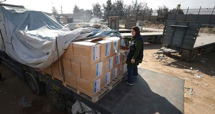 গাজায় জাতিসংঘের ত্রাণবহর প্রবেশে ইসরায়েলের বাধা