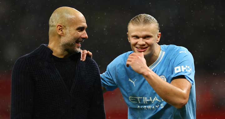 হালান্ডের সমালোচনা করায় কিনকে এক হাত নিলেন গার্দিওলা