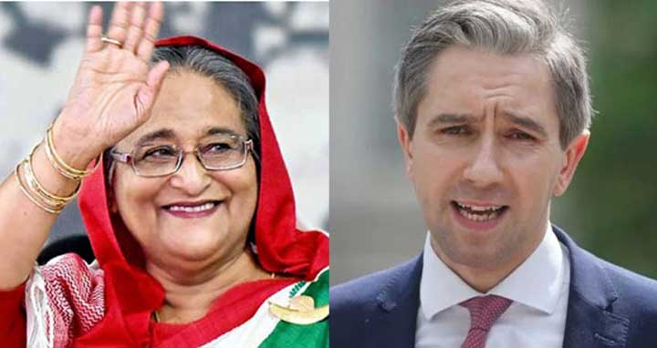 নবনির্বাচিত আইরিশ প্রধানমন্ত্রীকে শেখ হাসিনার অভিনন্দন