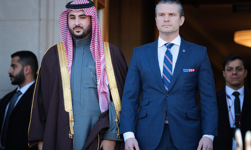 পেন্টাগন প্রধানের সঙ্গে সৌদি প্রতিরক্ষামন্ত্রীর সাক্ষাৎ