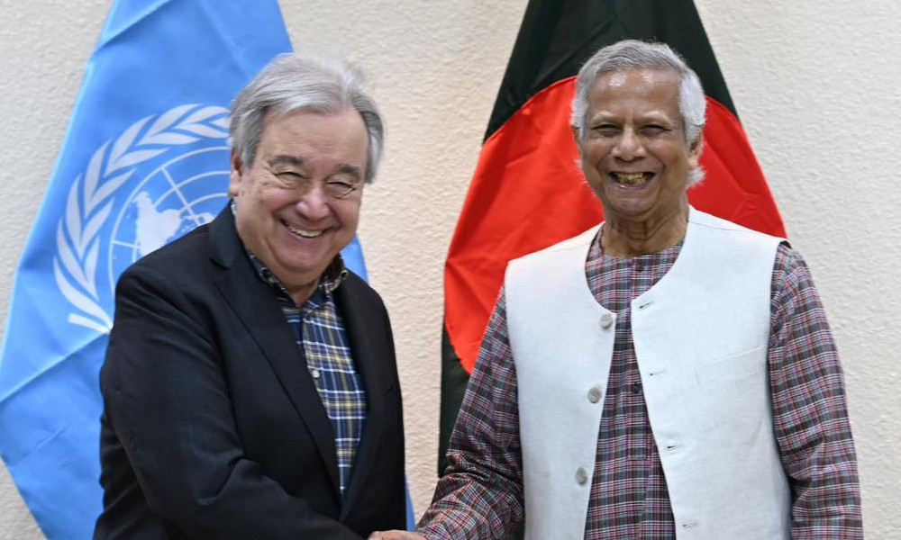 বাংলাদেশের সংস্কারে পাশে থাকার আশ্বাস গুতেরেসের