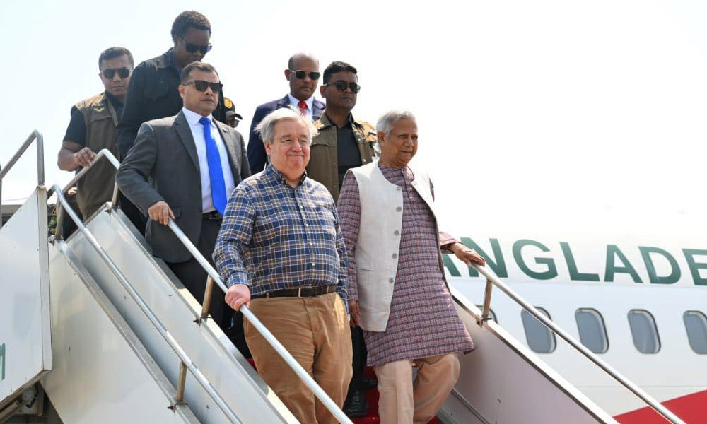 কক্সবাজার পৌঁছেছেন প্রধান উপদেষ্টা ও জাতিসংঘ মহাসচিব