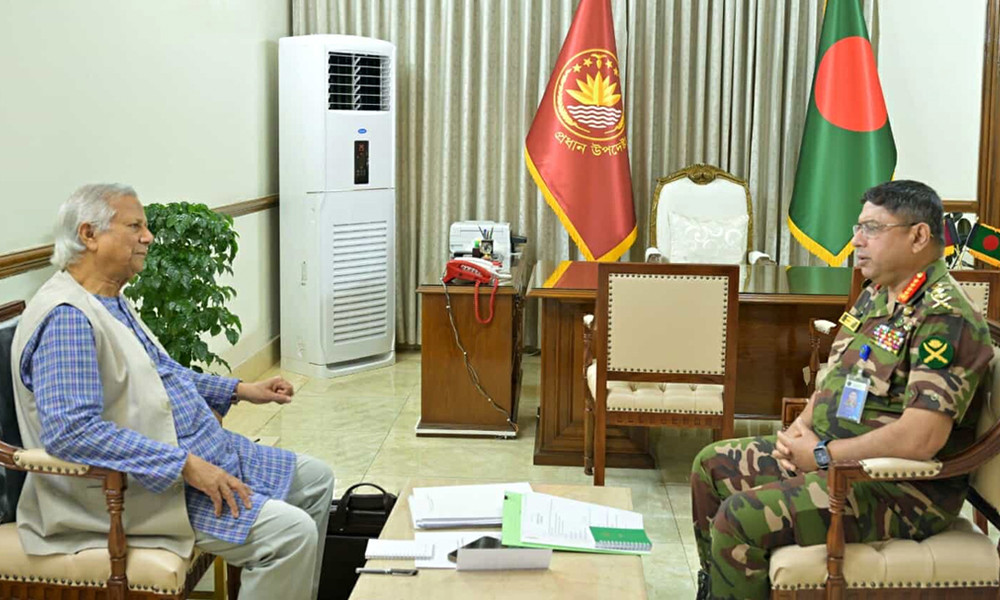 প্রধান উপদেষ্টার সঙ্গে সেনাপ্রধানের সাক্ষাৎ