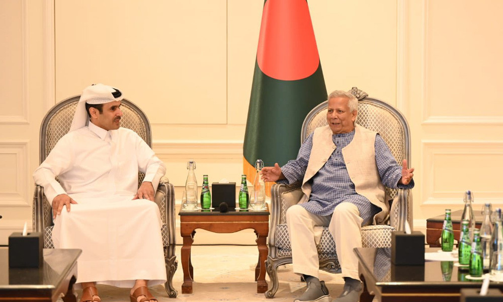 ড. ইউনূসের সঙ্গে কাতারের জ্বালানি প্রতিমন্ত্রীর সাক্ষাৎ