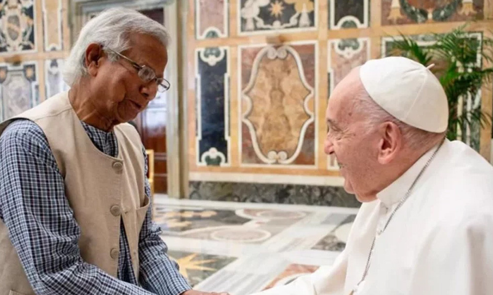 পোপ ফ্রান্সিস ছিলেন বিনয়-সহানুভূতির বিশাল প্রতীক : ড. ইউনূস