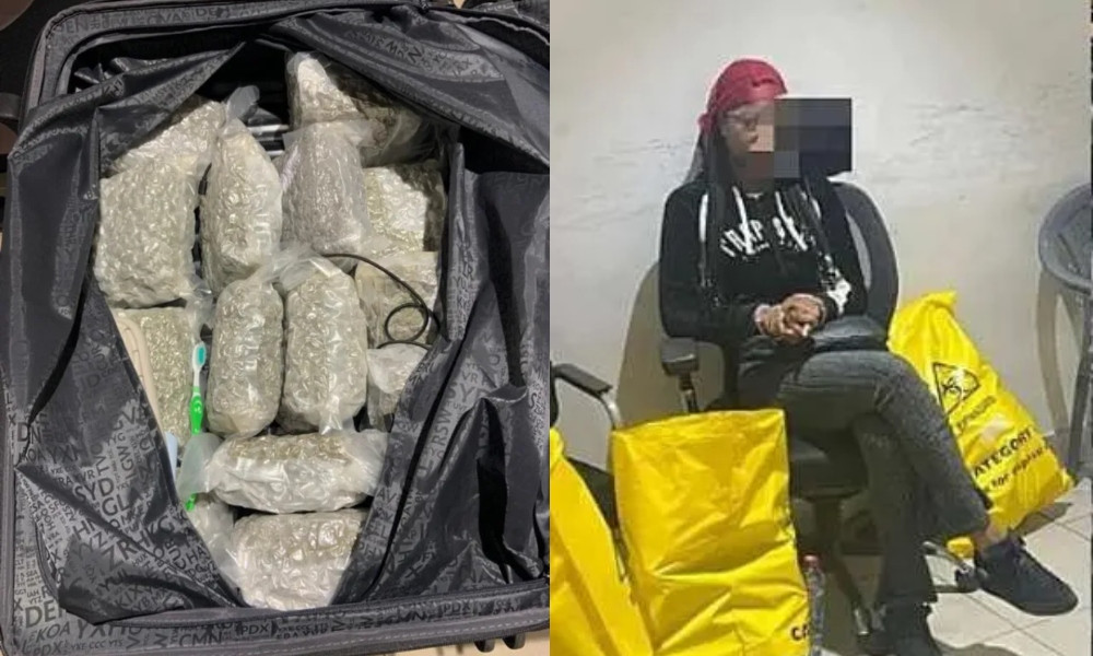 ১৮ কেজি গাঁজা নিয়ে ইংল্যান্ড যাওয়ার পথে আটক নারী