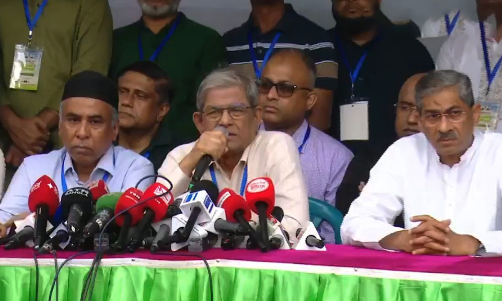 শেখ হাসিনা জাতির কলঙ্ক, তাকে ক্ষমা নয় : মির্জা ফখরুল