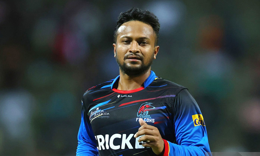 ব্যাটে ব্যর্থ হলেও বল হাতে ২ রানে ১ উইকেট সাকিবের, জয়ে শীর্ষে অ্যান্টিগা