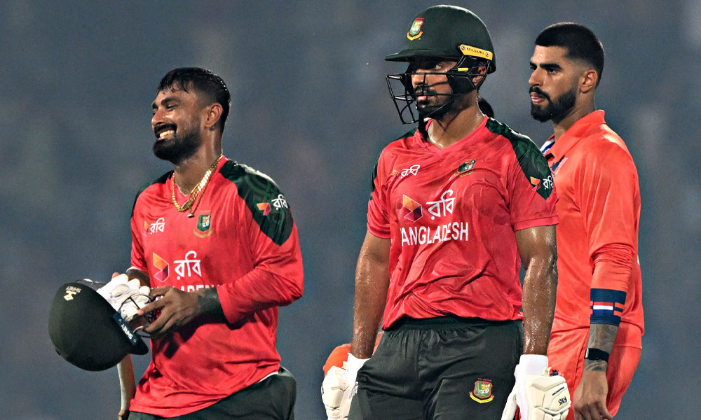 লিটন-সাইফের ঝোড়ো ব্যাটিংয়ে জয়ে সিরিজ শুরু বাংলাদেশের
