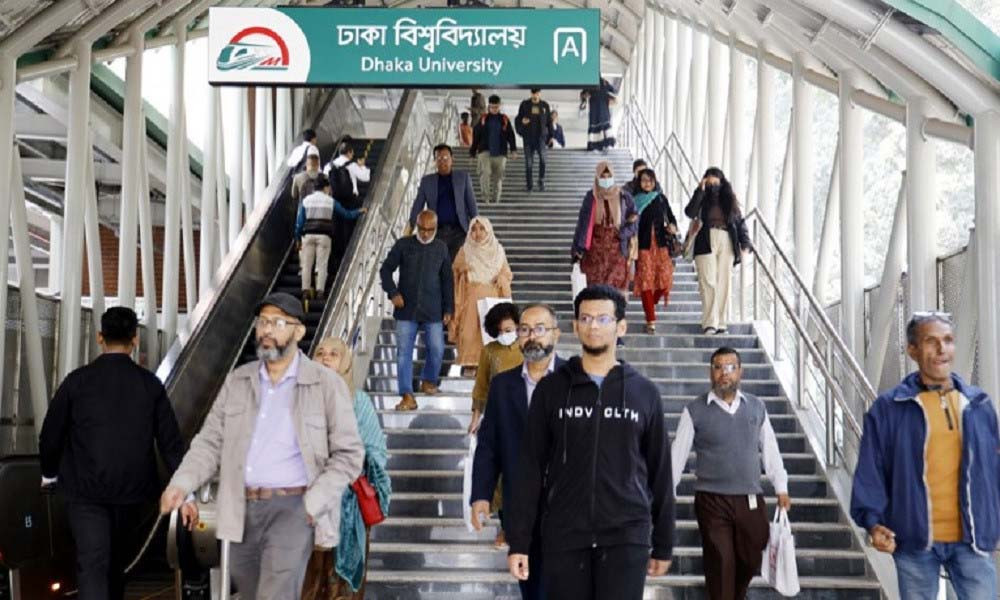 ডাকসু নির্বাচন ঘিরে বন্ধ ঢাবির মেট্রো রেলস্টেশন