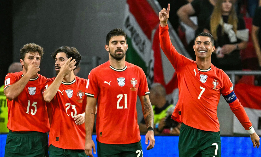 রোনালদোর রেকর্ড ছোঁয়া গোল, নাটকীয় জয় পর্তুগালের
