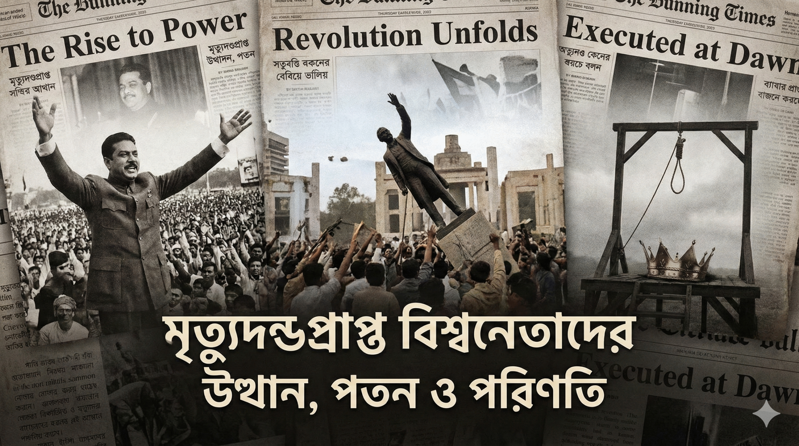 মৃত্যুদণ্ডপ্রাপ্ত বিশ্বনেতাদের উত্থান, পতন ও পরিণতি