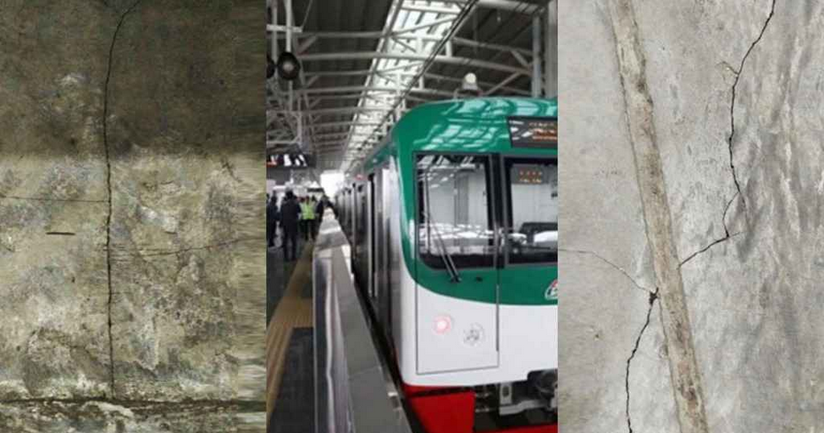 মেট্রোরেলের ৬ স্টেশনে ফাটল