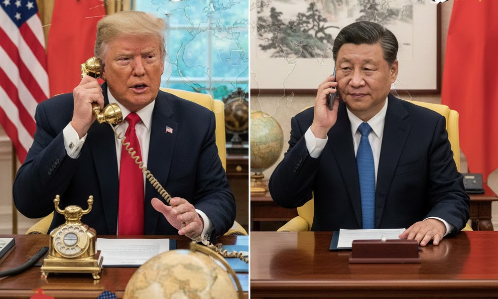 হঠাৎ শি ও ট্রাম্পের ফোনালাপ