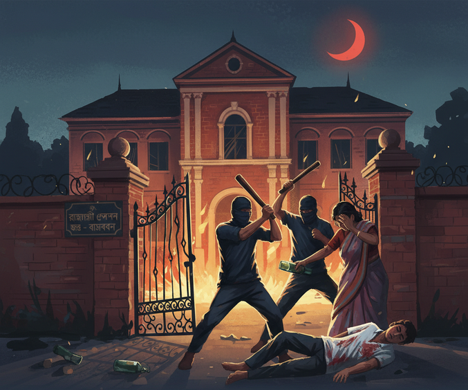 রাজশাহীতে বিচারকের বাড়িতে দুর্বৃত্তদের হামলা; নিহত পুত্র, আহত স্ত্রী