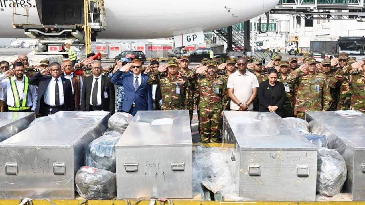 ৬ বাংলাদেশি শান্তিরক্ষীর জানাজা রোববার, নিজ এলাকায় সামরিক মর্যাদায় দাফন