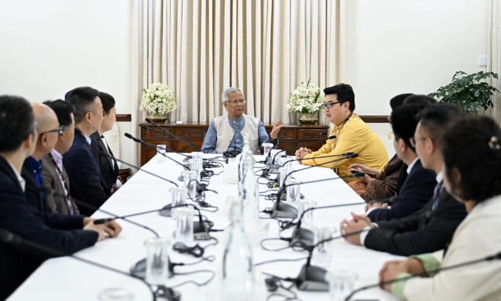 প্রধান উপদেষ্টার সঙ্গে চীন-বাংলাদেশ অংশীদারত্ব ফোরাম প্রতিনিধিদলের বৈঠক