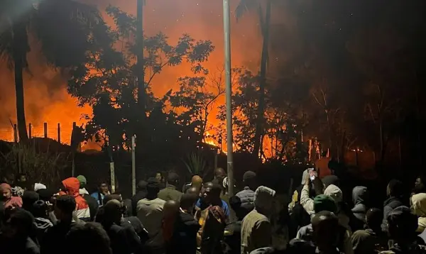 হবিগঞ্জে ভয়াবহ অগ্নিকাণ্ডে ১৫টি বসতঘর পুড়ে ছাই, ক্ষতি ২৭ লাখ টাকা