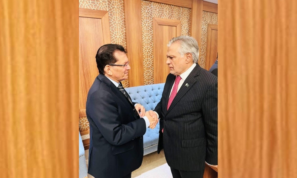 পররাষ্ট্রমন্ত্রী খলিলুরের সঙ্গে পাকিস্তানের পররাষ্ট্রমন্ত্রীর বৈঠক