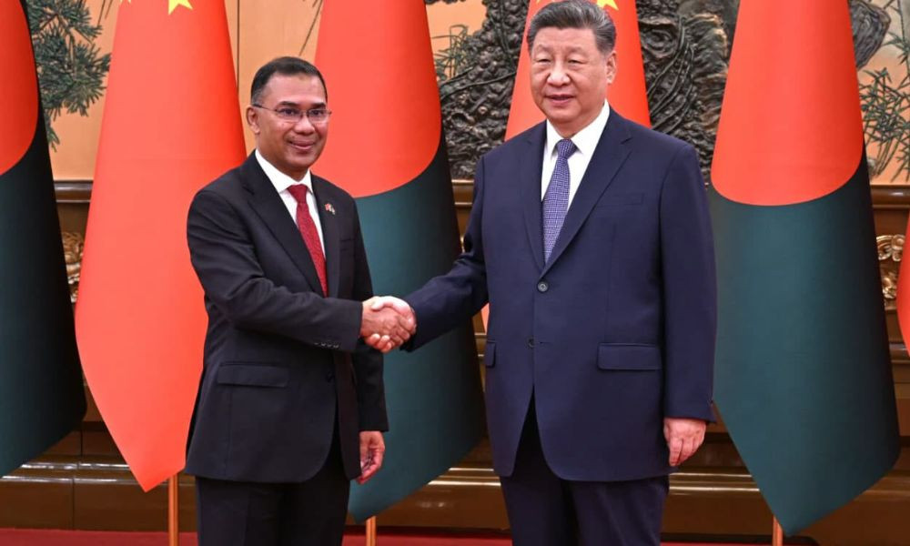 চীনের প্রেসিডেন্টের সঙ্গে প্রধানমন্ত্রী তারেক রহমানের সাক্ষাৎ