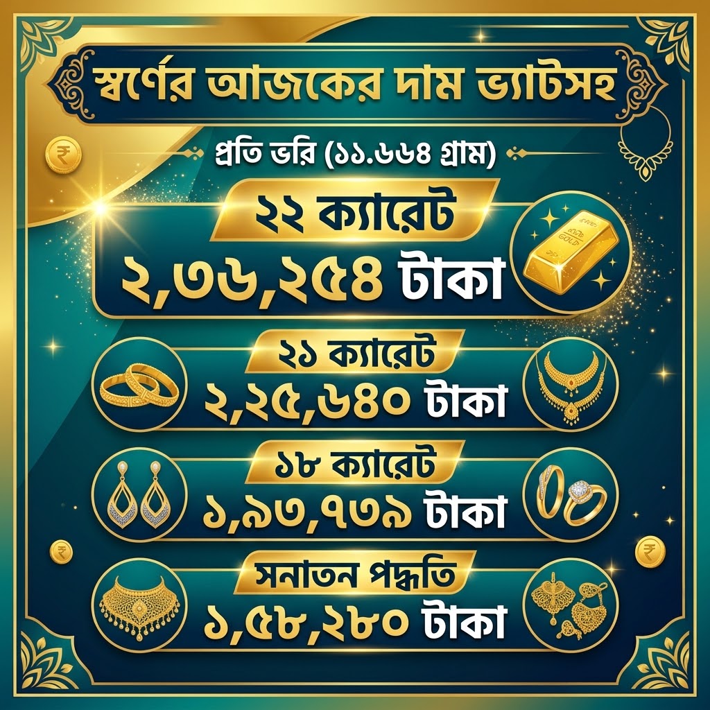 ফের কমলো স্বর্ণের দাম, ভরি কত?