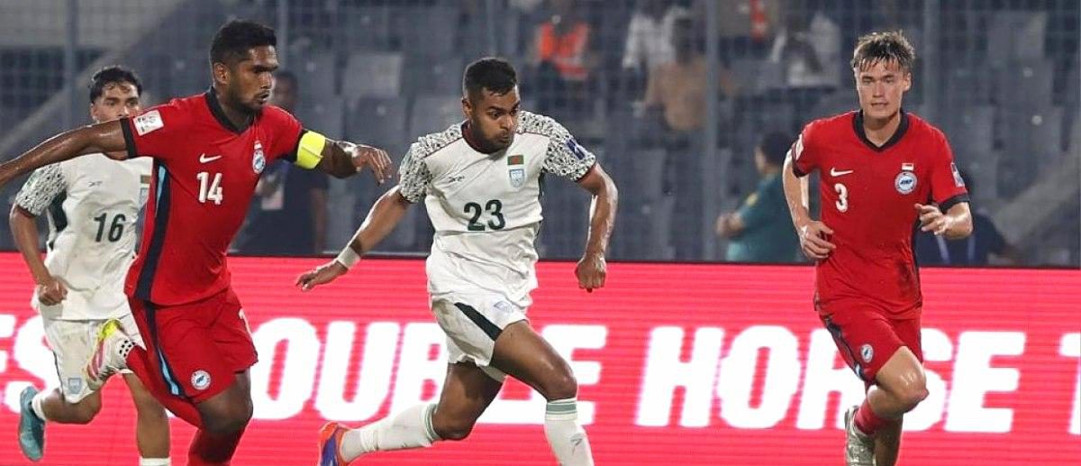 ইন্দোনেশিয়ার কাছে ৯-২ গোলে বিধ্বস্ত বাংলাদেশ ফুটবল দল