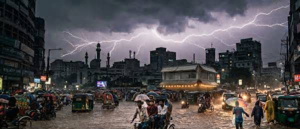 দেশের বিভিন্ন অঞ্চলে আগামী ৫ দিন বজ্রসহ বৃষ্টির আভাস