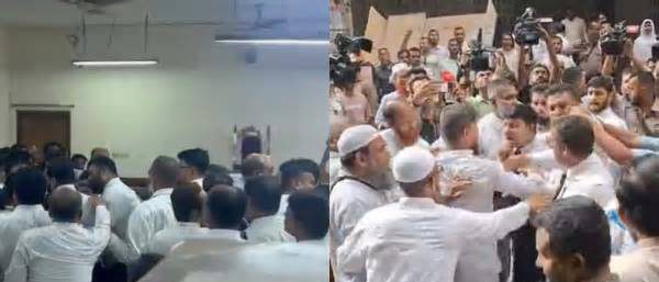 আখতারুজ্জামানের জামিন শুনানিতে এজলাসে হট্টগোল, বাইরে হাতাহাতি