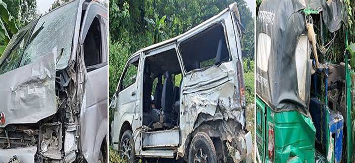 সিলেটে অ্যাম্বুলেন্স-মাইক্রোবাস-অটোরিকশার সংঘর্ষে নিহত ২