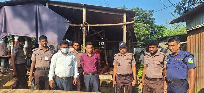 শেরপুরের মাংসের ৩ দোকানিকে জরিমানা